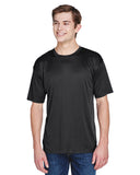 UltraClub-8620-Cool & Dry Basic Performance T Shirt-BLACK