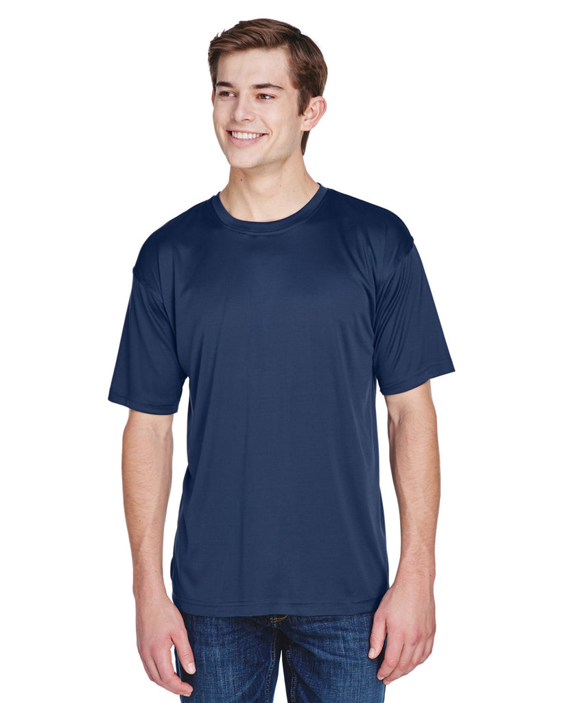 UltraClub-8620-Cool & Dry Basic Performance T Shirt-NAVY