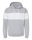 J America-8644JA-Varsity Pullover Hooded Sweatshirt-OXFORD
