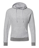 J America-8709JA-Flip Side Pullover Hooded Sweatshirt-GREY HEATHER