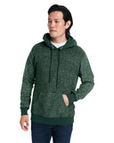 J America-8711JA-Aspen Fleece Pullover Hooded Sweatshirt-FOREST SPECK