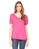 Bella + Canvas-8816-Slouchy Scoop Neck T Shirt-BERRY