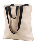 Liberty Bags-8868-Marianne Cotton Canvas Tote-NATURAL/ BLACK