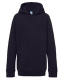 J America-8880JA-Triblend Pullover Hooded Sweatshirt-BLACK SOLID