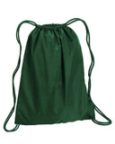 Liberty Bags-8882-Large▀Drawstring Backpack-FOREST GREEN