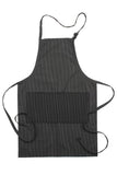 Edwards Garment 9005 2-POCKET BUTCHER APRON-BLACK STRIPE