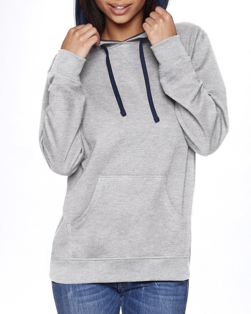 Next Level Apparel-9301-French Terry Pullover Hoodie-HTHR GR/MID NY
