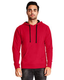 Next Level Apparel-9301-French Terry Pullover Hoodie-RED/ BLACK