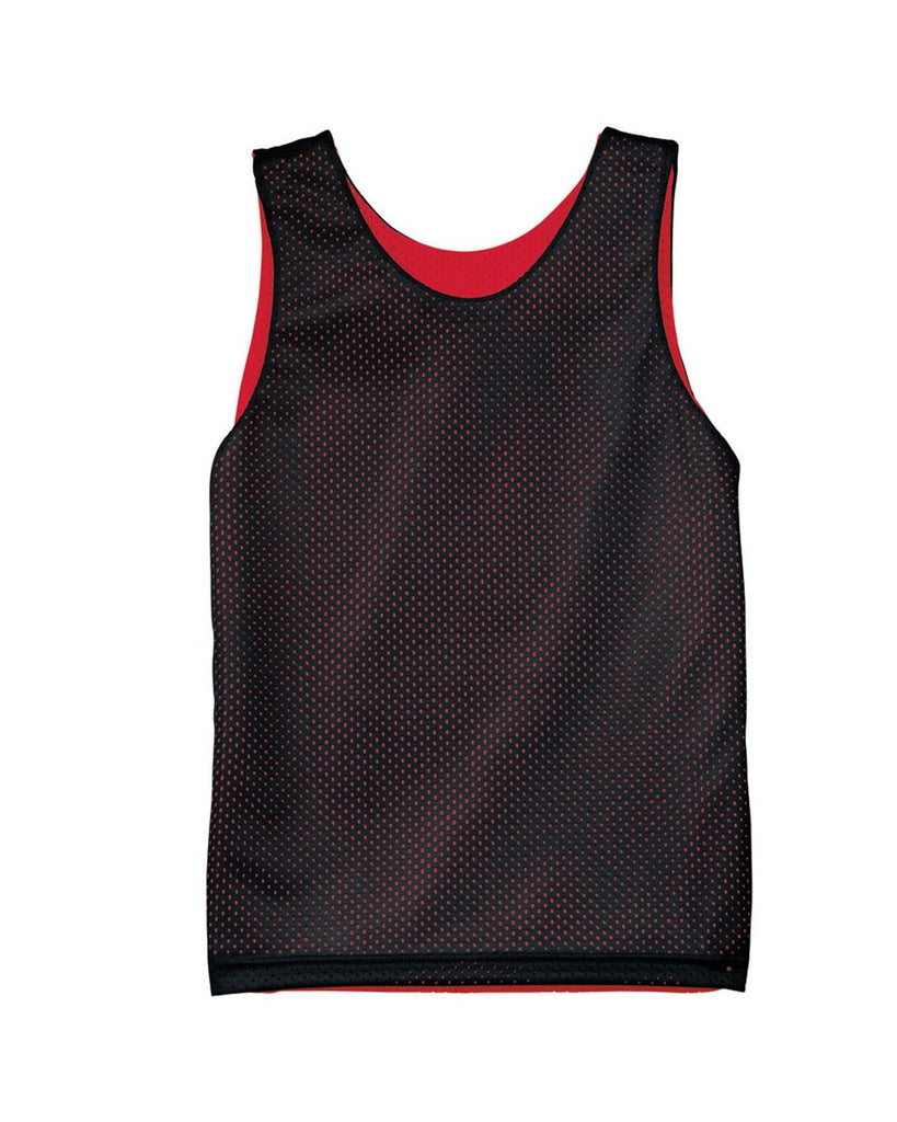A4-N2206-Youth Reversible Mesh Tank-BLACK/ RED