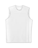 A4-N2295-Mens Cooling Performance Muscle T-Shirt-WHITE