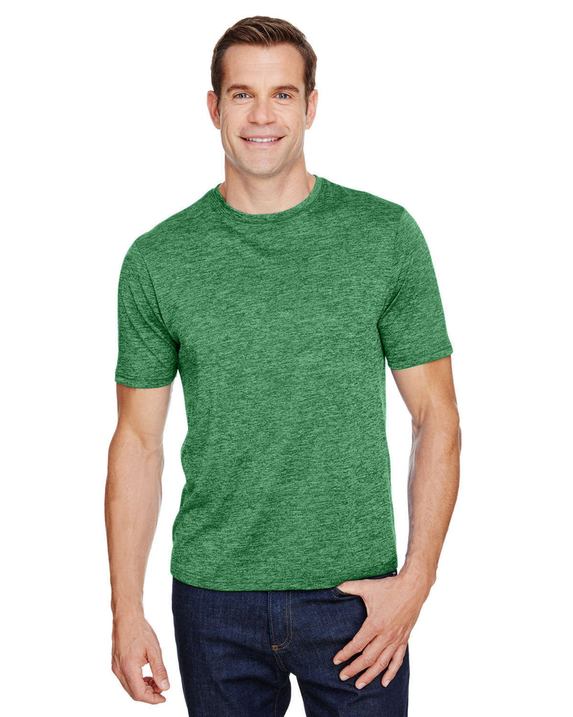 A4-N3010-Mens Tonal Space-Dye T-Shirt-KELLY