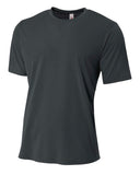 A4-N3264-Mens Short Sleeve Spun Poly T-Shirt-GRAPHITE