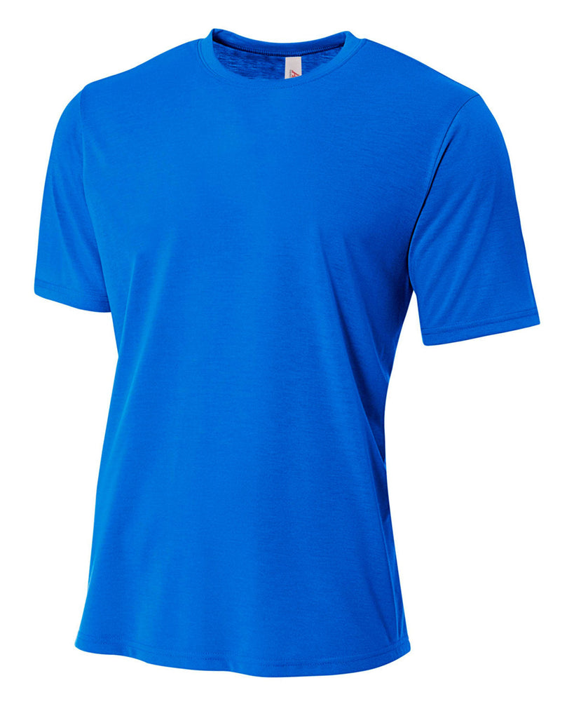A4-N3264-Mens Short Sleeve Spun Poly T-Shirt-ROYAL