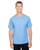 A4-N3381-Adult Topflight Heather Performance T-Shirt-LIGHT BLUE