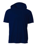 A4-N3408-Mens Cooling Performance Hooded T-shirt-NAVY