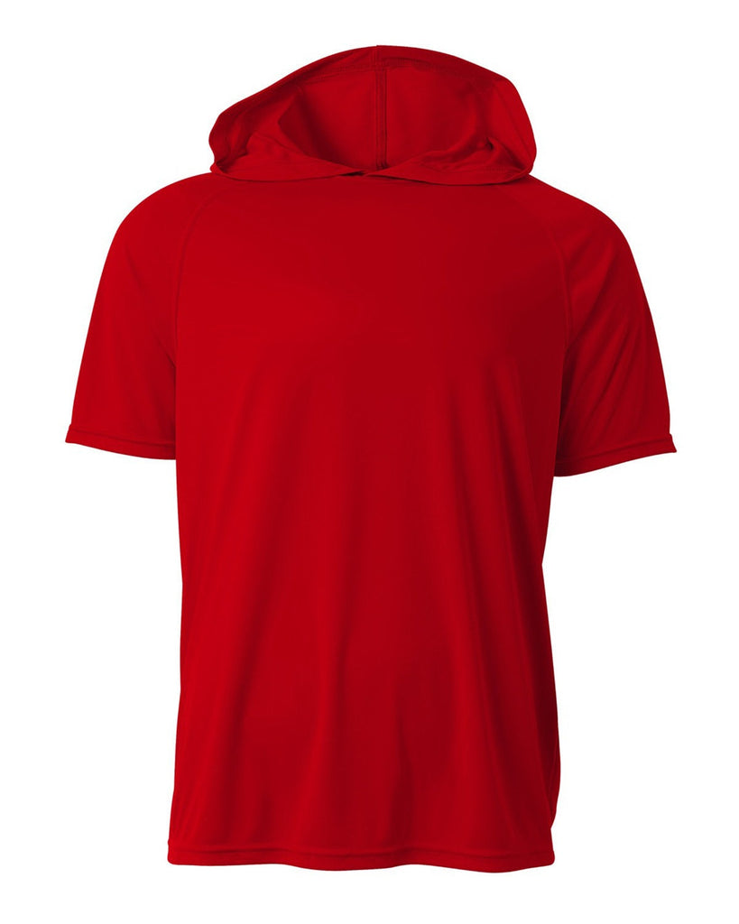 A4 N3408 - Men's Cooling Performance Hooded T-Shirt, Black, L