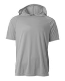 A4-N3408-Mens Cooling Performance Hooded T-shirt-SILVER
