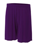 A4-N5244-Adult 7" Inseam Cooling Performance Shorts-PURPLE