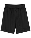 A4-N5255-Mens 9" Inseam Micro Mesh Shorts-BLACK