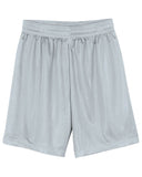 A4-N5255-Mens 9" Inseam Micro Mesh Shorts-SILVER