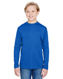 A4-NB3165-Youth Long Sleeve Cooling Performance Crew Shirt-ROYAL
