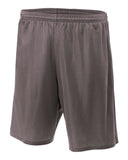 A4-NB5301-Youth Six Inch Inseam Mesh Short-GRAPHITE