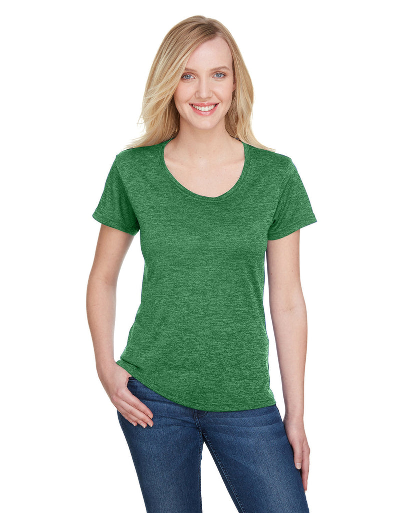 A4-NW3010-Ladies Tonal Space-Dye T-Shirt-KELLY