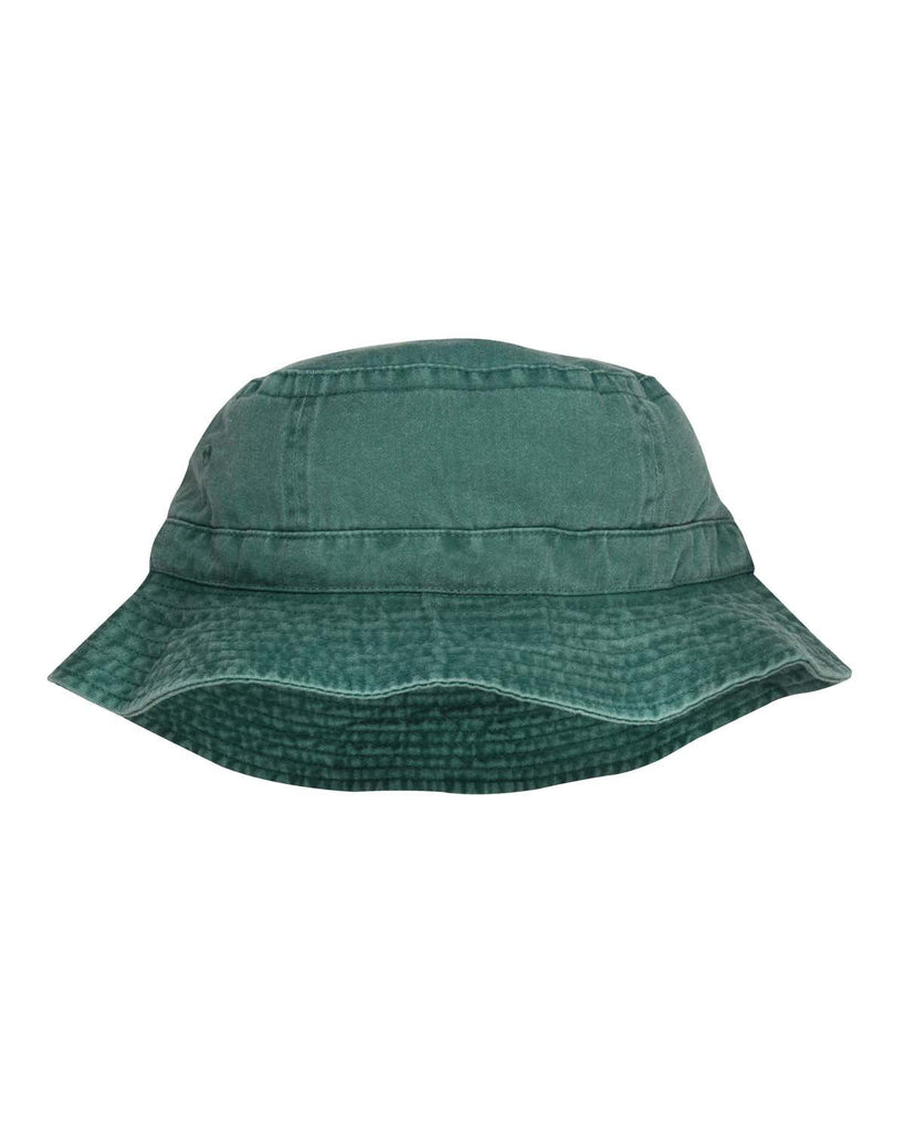 Adams-ACVA101-Vacationer Pigment Dyed Bucket Hat-FOREST GREEN