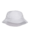 Adams-ACVA101-Vacationer Pigment Dyed Bucket Hat-WHITE