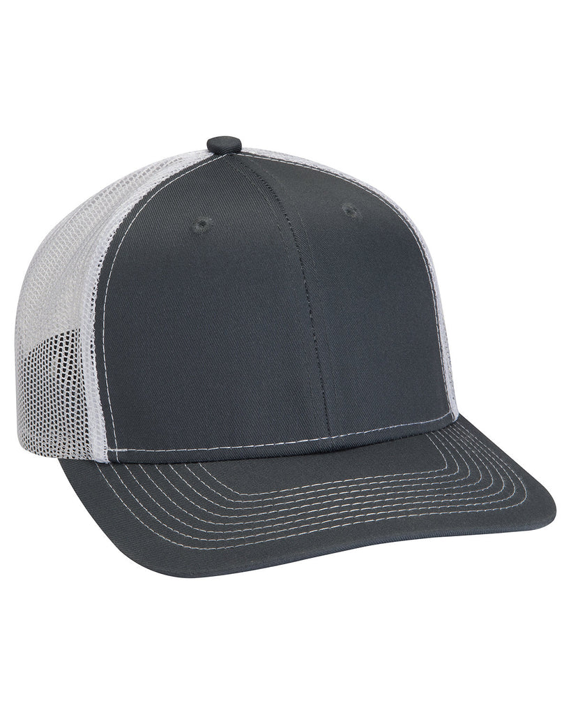 Adams-PV112-Adult Eclipse Cap-CHARCOAL/ WHITE