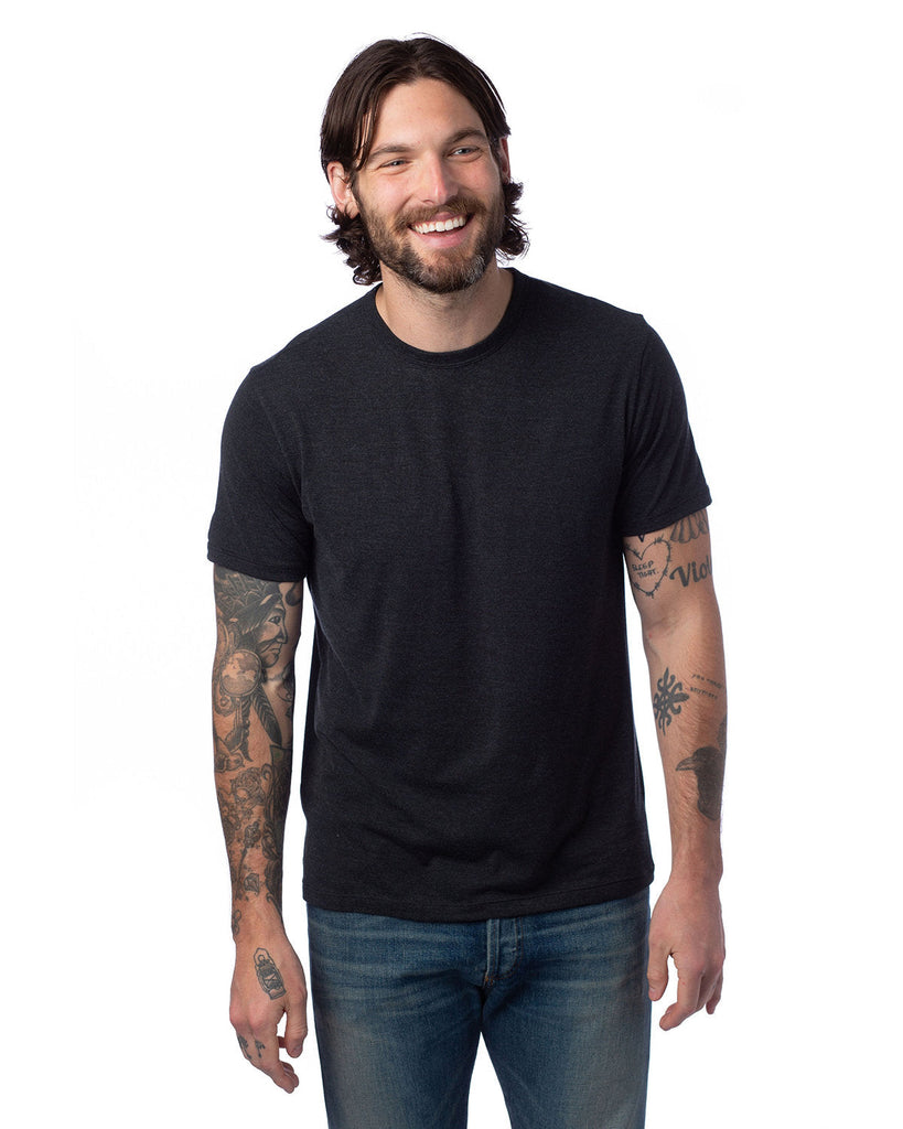 Alternative-4400HM-Mens Modal Tri-Blend T-Shirt-BLACK