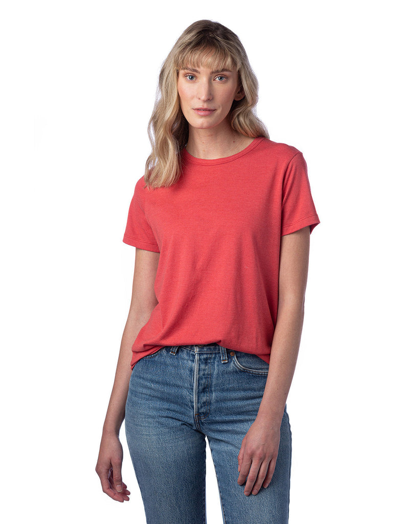 Alternative-4450HM-Ladies Modal Tri-Blend T-Shirt-FADED RED