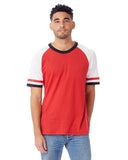 Alternative-5093BP-Unisex Slapshot Vintage Jersey  T-Shirt-RED/ WHITE/ BLK