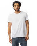 Alternative-6094S1-Mens Slub Crew T-Shirt-WHITE