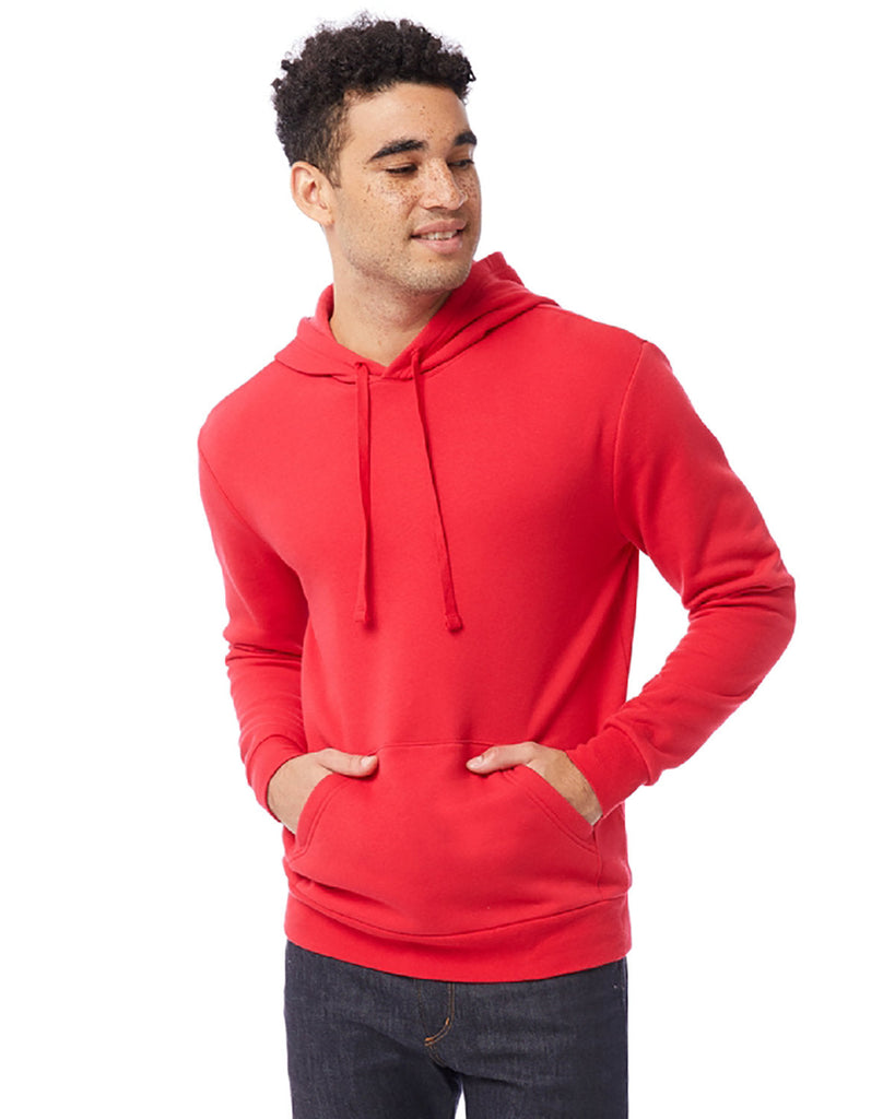 Alternative-8804PF-Adult Eco Cozy Fleece Pullover Hooded Sweatshirt-APPLE RED
