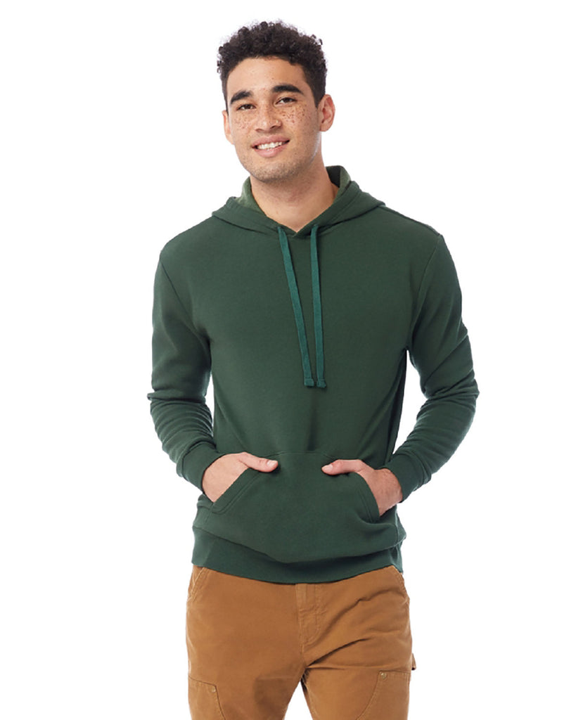 Alternative-8804PF-Adult Eco Cozy Fleece Pullover Hooded Sweatshirt-VARSITY GREEN