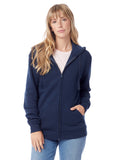 Alternative-8805PF-Unisex Eco-Cozy Fleece Zip Hooded Sweatshirt-MIDNIGHT NAVY