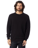 Alternative-9575ZT-Unisex Washed Terry Champ Sweatshirt-BLACK