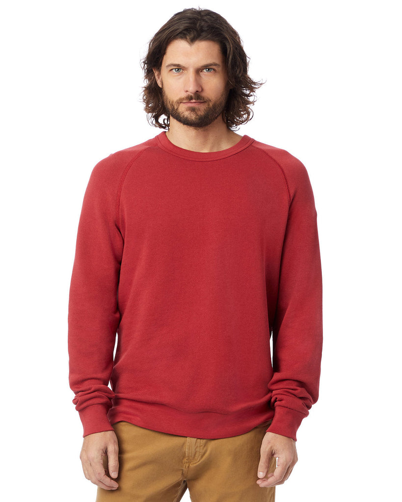 Alternative-9575ZT-Unisex Washed Terry Champ Sweatshirt-FADED RED