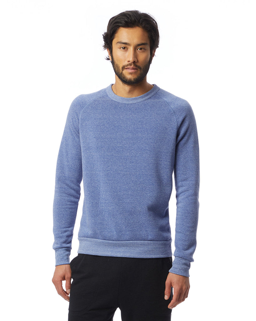 Alternative-AA9575-Unisex Champ Eco-Fleece Solid Sweatshirt-ECO PACIF BLUE