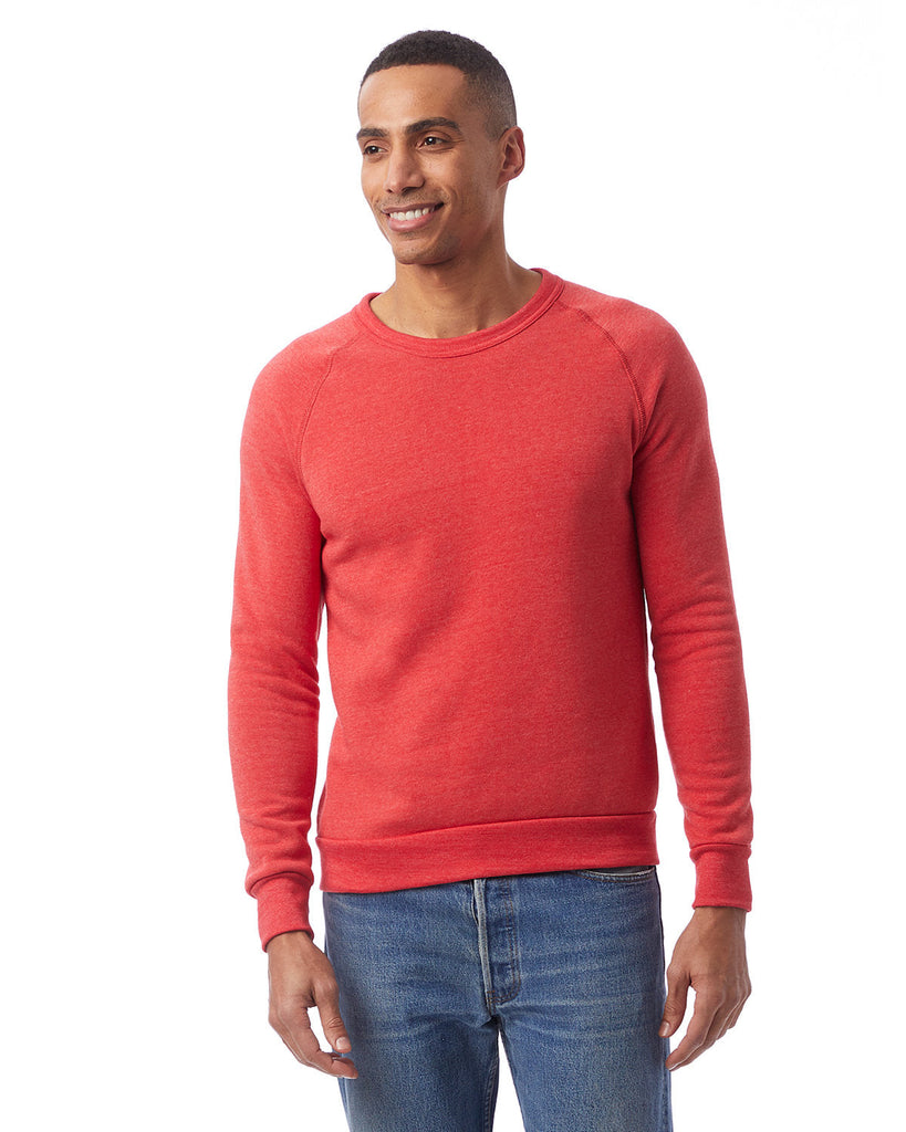 Alternative-AA9575-Unisex Champ Eco-Fleece Solid Sweatshirt-ECO TRUE RED