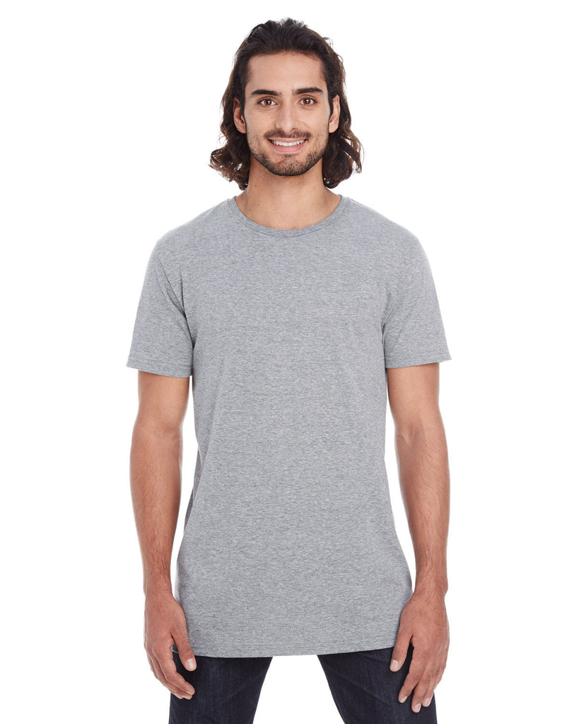 Anvil-5624-Adult Lightweight Long & Lean T-Shirt-HEATHER GRAPHITE