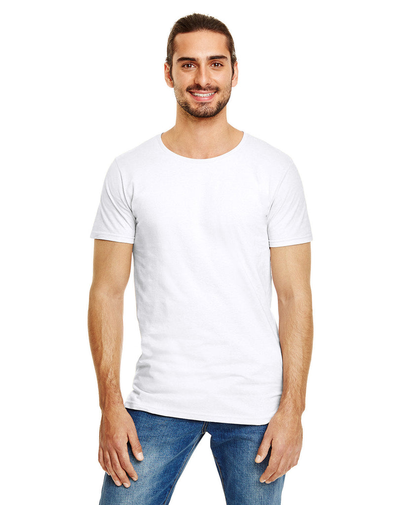Anvil-5624-Adult Lightweight Long & Lean T-Shirt-WHITE