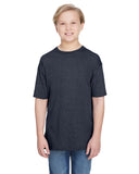 Anvil-6750B-Youth Triblend T-Shirt-HEATHER NAVY