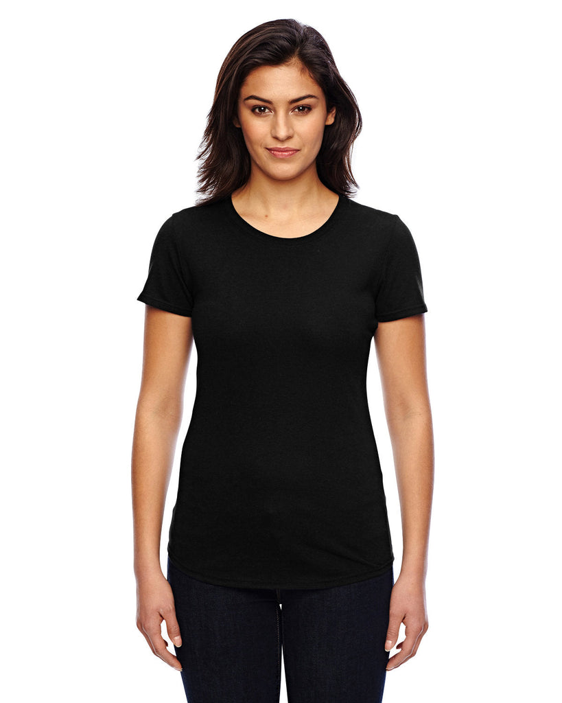 Anvil-6750L-Ladies Triblend T-Shirt-BLACK