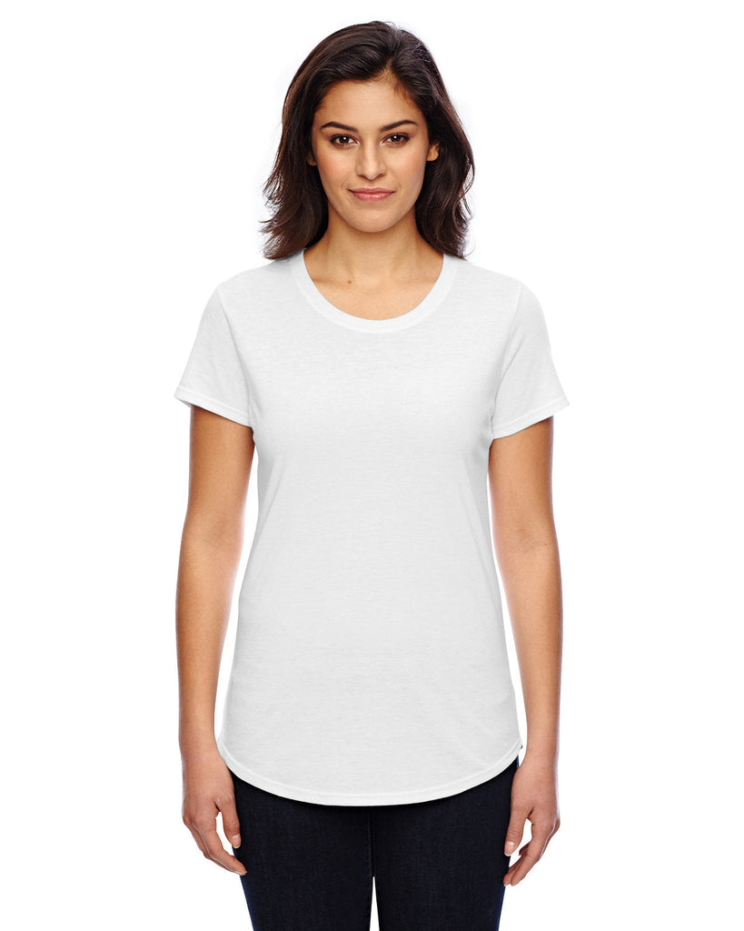 Anvil-6750L-Ladies Triblend T-Shirt-WHITE
