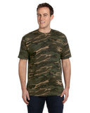 Anvil-939-Midweight Camouflage T-Shirt-CAMOUFLAGE GREEN