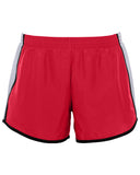 Augusta Sportswear-1265-Ladies Pulse Team Short-RED/ WHITE/ BLK