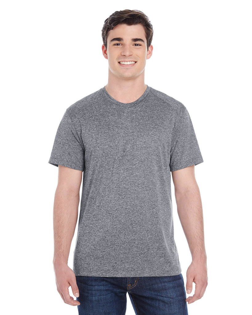 Augusta Sportswear-2800-Adult Kinergy Short-Sleeve Training T-Shirt-BLACK HEATHER