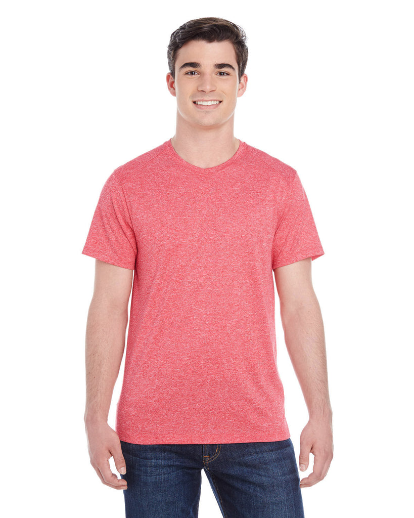 Augusta Sportswear-2800-Adult Kinergy Short-Sleeve Training T-Shirt-RED HEATHER